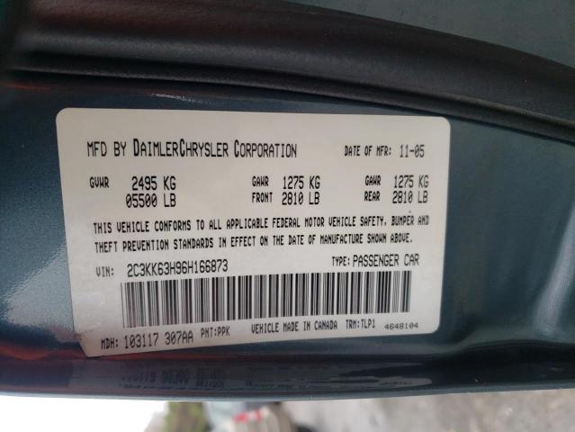 Photo 10 from auction – 2006 CHRYSLER 300C with VIN 2C3KK63H96H166873