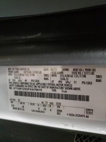 Photo 10 from auction – 2015 FORD TRANSIT T- with VIN 1FTNR1ZM2FKA76615
