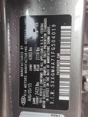 Photo 10 from auction – 2015 KIA OPTIMA LX with VIN 5XXGM4A71FG504019