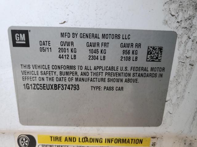 Photo 10 from auction – 2011 CHEVROLET MALIBU 1LT with VIN 1G1ZC5EUXBF374793