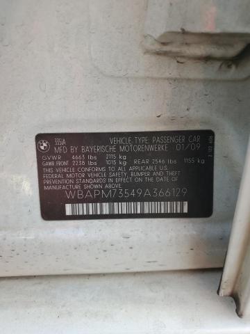 Photo 10 from auction – 2009 BMW 335 I with VIN WBAPM73549A366129