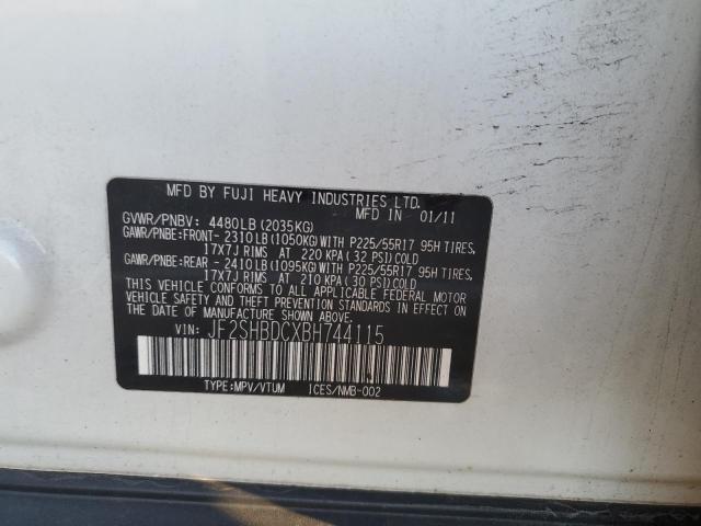 Photo 10 from auction – 2011 SUBARU FORESTER 2 with VIN JF2SHBDCXBH744115