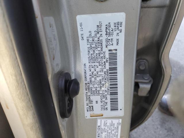Photo 14 from auction – 2002 TOYOTA HIGHLANDER with VIN JTEGF21A020036866