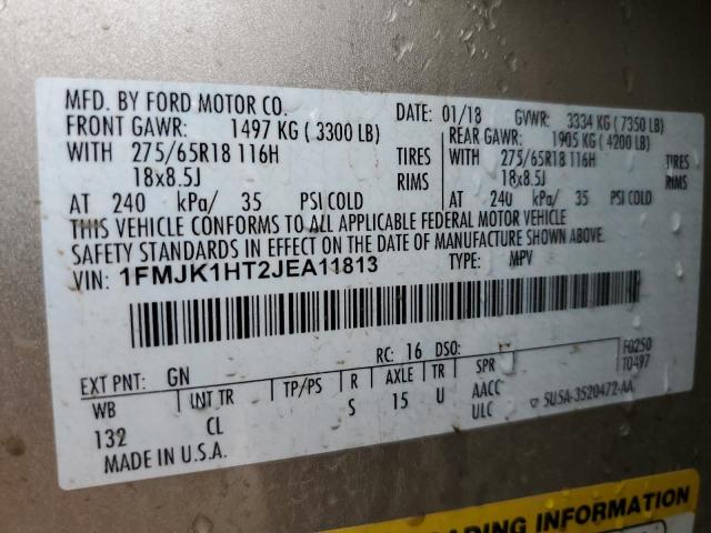 Photo 10 from auction – 2018 FORD EXPEDITION with VIN 1FMJK1HT2JEA11813