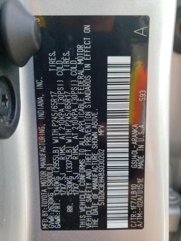 Photo 10 from auction – 2011 TOYOTA HIGHLANDER with VIN 5TDZK3EH4BS030202