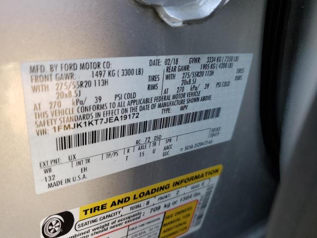 Photo 14 from auction – 2018 FORD EXPEDITION with VIN 1FMJK1KT7JEA19172