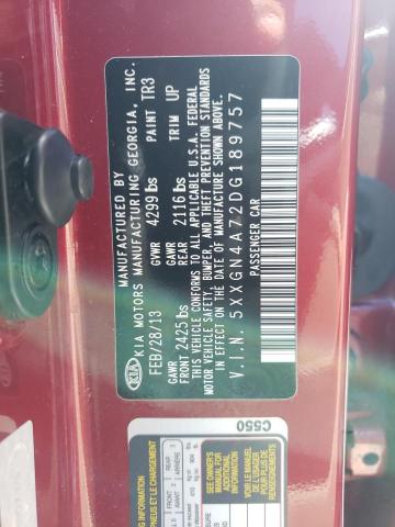 صورة رقم 10 من المزاد - 2013 KIA OPTIMA EX مع VIN 5XXGN4A72DG189757