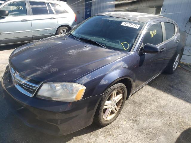 DODGE AVENGER SX 2012 with VIN 1C3CDZCB6CN182833 - Photo from auction