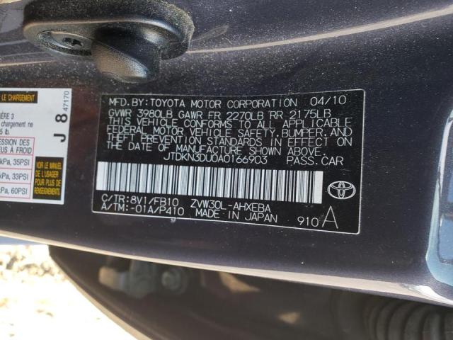 Photo 10 from auction – 2010 TOYOTA PRIUS with VIN JTDKN3DU0A0166903
