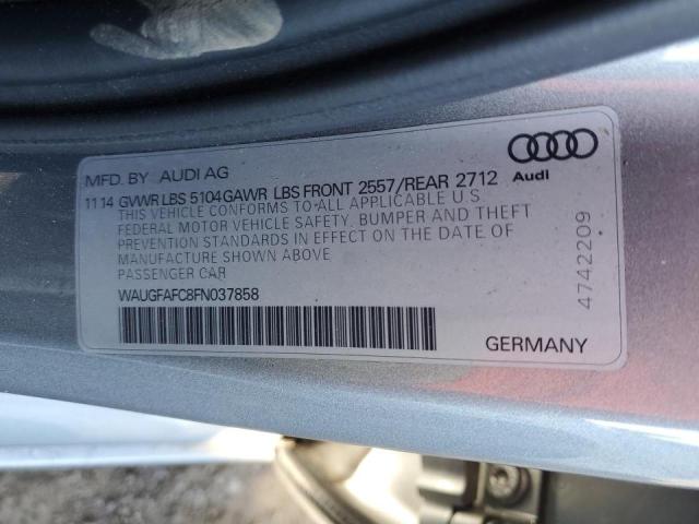 Photo 10 from auction – 2015 AUDI A6 PREMIUM with VIN WAUGFAFC8FN037858