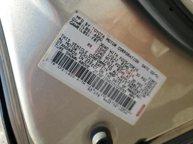 Photo 14 from auction – 2001 LEXUS RX 300 with VIN JTJGF10U010102693