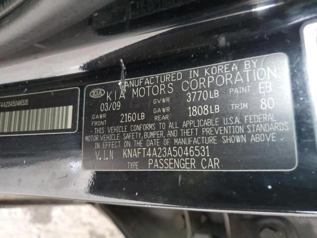 Photo 10 from auction – 2010 KIA FORTE LX with VIN KNAFT4A23A5046531