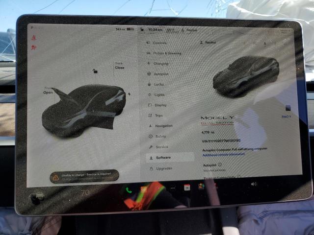 Photo 9 from auction – 2021 TESLA MODEL Y with VIN 5YJYGDEF7MF202182