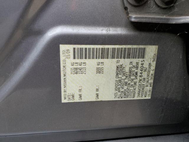Photo 10 from auction – 2009 NISSAN MAXIMA S with VIN 1N4AA51E79C844045