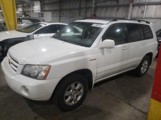 TOYOTA HIGHLANDER 2001 with VIN JTEHF21A510004563 - Photo from auction