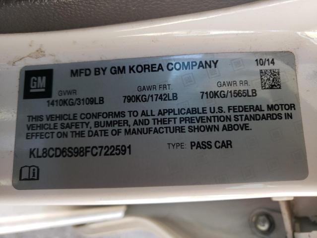 Photo 14 from auction – 2015 CHEVROLET SPARK 1LT with VIN KL8CD6S98FC722591