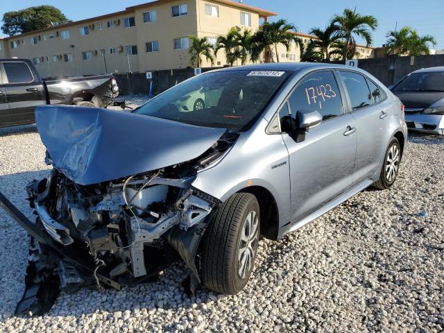 TOYOTA COROLLA LE 2021 with VIN JTDEAMDE0MJ006283 - Photo from auction