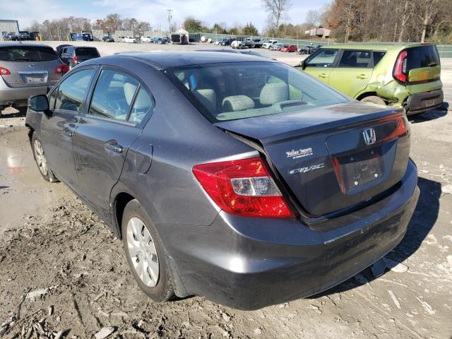 Photo 3 from auction – 2012 HONDA CIVIC LX with VIN 2HGFB2F59CH323113