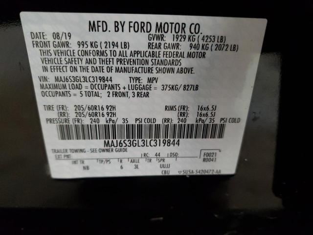 Photo 14 from auction – 2020 FORD ECOSPORT S with VIN MAJ6S3GL3LC319844