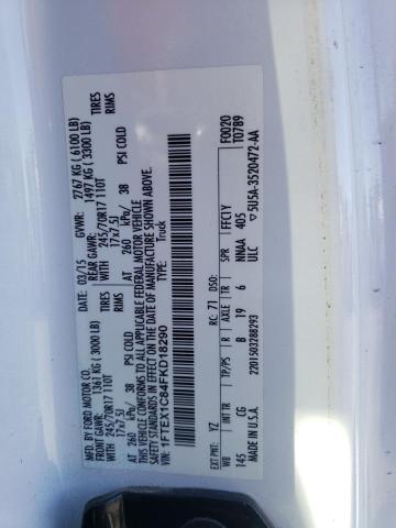 Photo 10 from auction – 2015 FORD F150 SUPER with VIN 1FTEX1C84FKD18290
