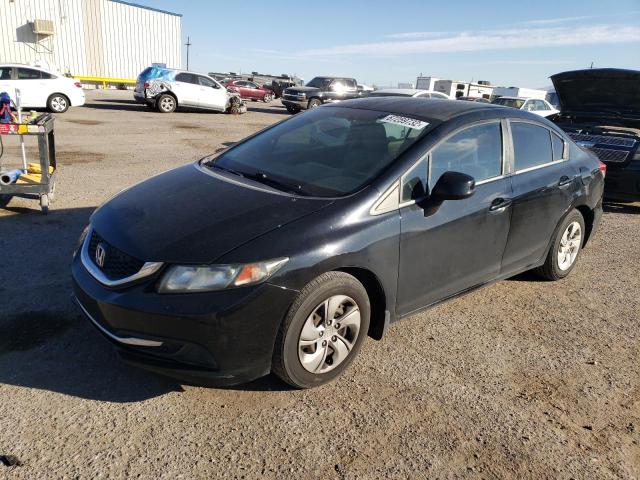 HONDA CIVIC LX 2013 with VIN 2HGFB2F58DH598649 - Photo from auction