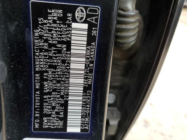 Photo 10 from auction – 2015 TOYOTA COROLLA L with VIN 2T1BURHE4FC473884