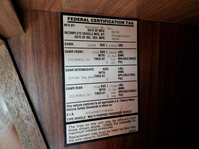 Photo 10 from auction – 2002 FREIGHTLINER CHASSIS X with VIN 4UZAAHAK72CJ84656