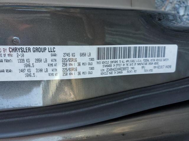 Photo 10 from auction – 2010 DODGE GRAND CARA with VIN 2D4RN4DEXAR238972