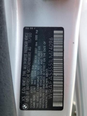 Photo 14 from auction – 2001 BMW X5 3.0I with VIN WBAFA53551LM74096