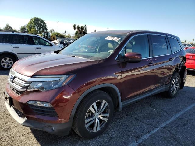 HONDA PILOT EXL 2018 with VIN 5FNYF5H56JB029293 - Photo from auction