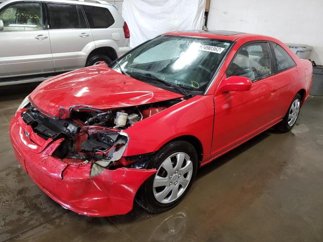 HONDA CIVIC SI 2001 with VIN 1HGEM22971L094848 - Photo from auction
