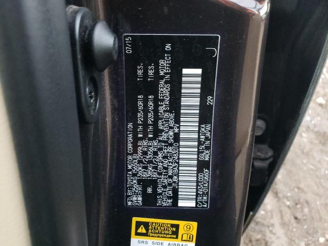 Foto 10 de la subasta – 2015 LEXUS RX 350 BAS con VIN JTJBK1BA3F2483010