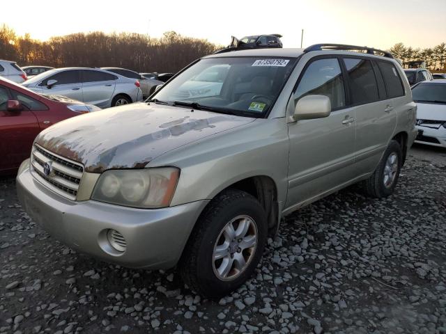 TOYOTA HIGHLANDER 2003 with VIN JTEHF21A830126692 - Photo from auction