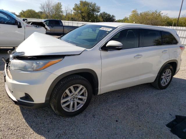 TOYOTA HIGHLANDER 2016 with VIN 5TDZKRFH2GS156471 - Photo from auction