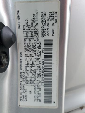 Photo 14 from auction – 2005 TOYOTA 4RUNNER SR with VIN JTEZU14R350048234