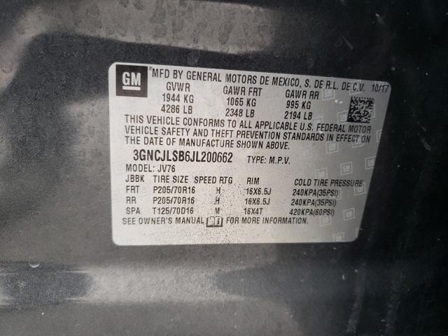 Photo 14 from auction – 2018 CHEVROLET TRAX 1LT with VIN 3GNCJLSB6JL200662
