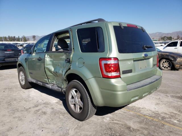 Photo 2 from auction – 2008 FORD ESCAPE HEV with VIN 1FMCU49H48KB33051