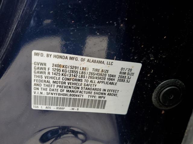 Photo 14 from auction – 2020 HONDA PASSPORT E with VIN 5FNYF8H0XLB004471