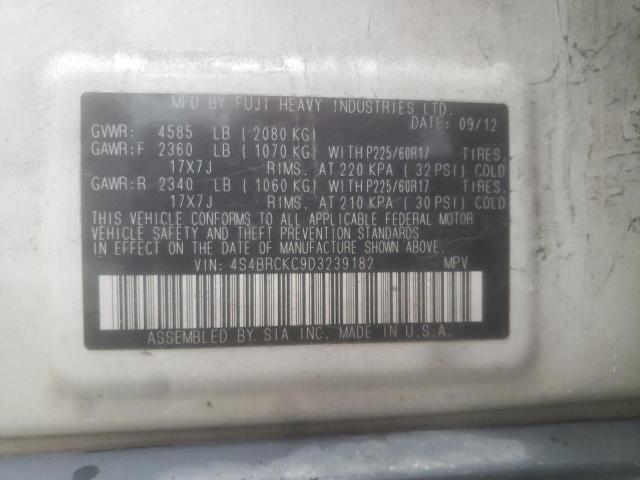 Photo 10 from auction – 2013 SUBARU OUTBACK 2. with VIN 4S4BRCKC9D3239182