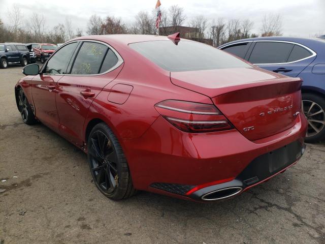 Photo 2 from auction – 2022 GENESIS G70 BASE with VIN KMTG54TE4NU101901