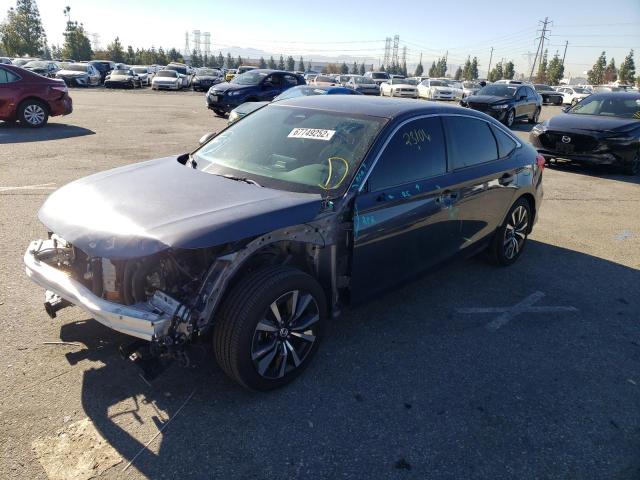 HONDA CIVIC EX 2022 with VIN JHMFE1F78NX004042 - Photo from auction