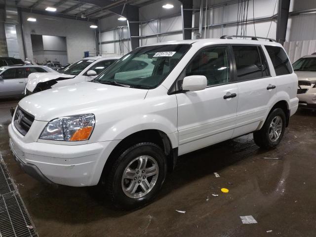 HONDA PILOT EX 2004 with VIN 2HKYF18464H571404 - Photo from auction