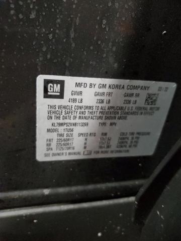 Photo 14 from auction – 2022 CHEVROLET TRAILBLAZE with VIN KL79MPS2XNB113269