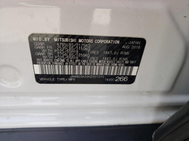 Photo 14 from auction – 2017 MITSUBISHI OUTLANDER with VIN JA4AD3A30HZ001010