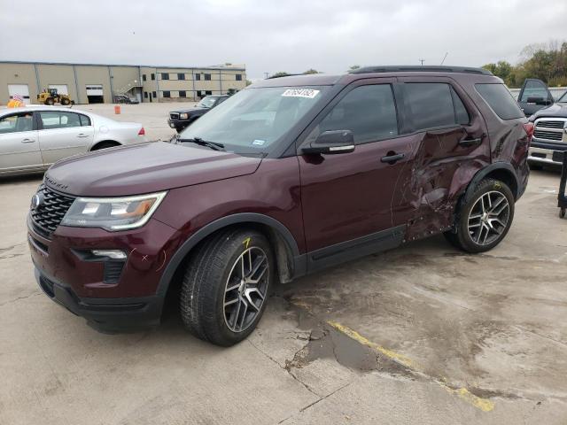 FORD EXPLORER S 2018 with VIN 1FM5K8GT6JGC07415 - Photo from auction