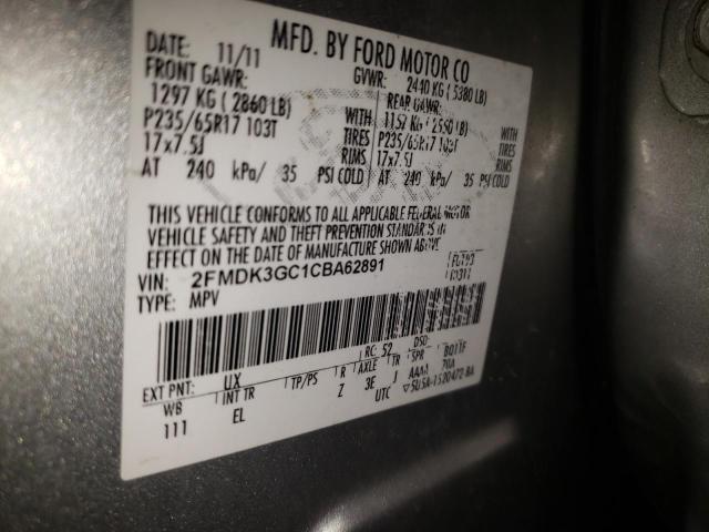Photo 14 from auction – 2012 FORD EDGE SE with VIN 2FMDK3GC1CBA62891