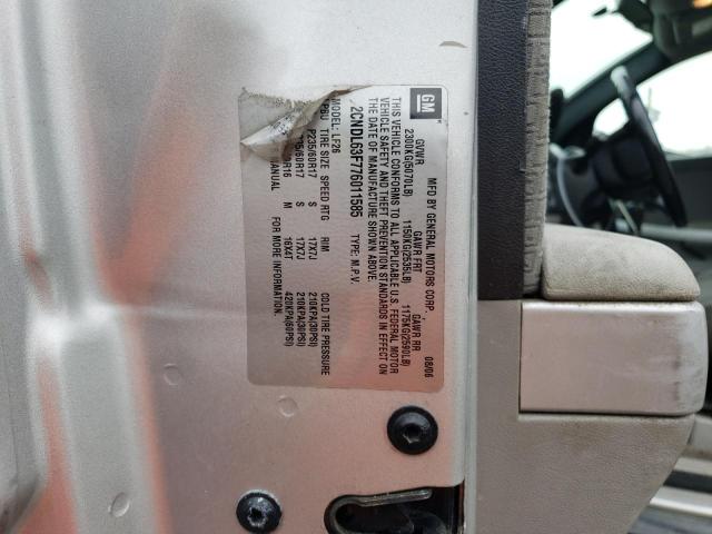 Photo 14 from auction – 2007 CHEVROLET EQUINOX LT with VIN 2CNDL63F776011585