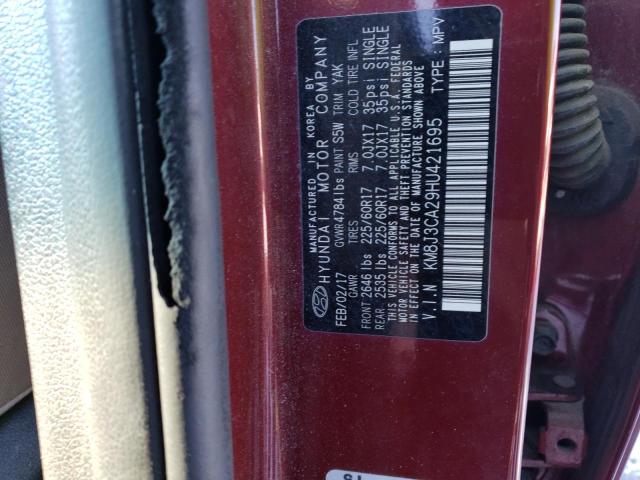 Photo 14 from auction – 2017 HYUNDAI TUCSON LIM with VIN KM8J3CA29HU421695
