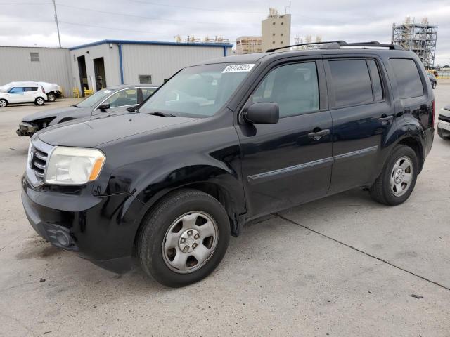 HONDA PILOT LX 2014 with VIN 5FNYF3H26EB007858 - Photo from auction