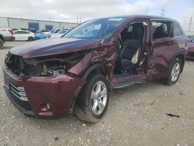 TOYOTA HIGHLANDER 2017 with VIN 5TDDZRFH1HS460821 - Photo from auction